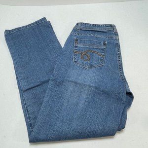 NRJ Women's 5-Pocket Jeans - Blue - Size 8A - EUC